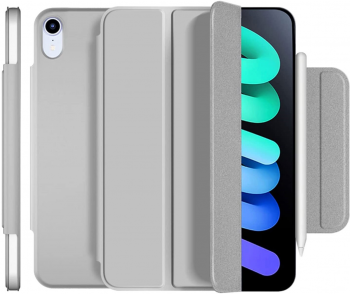 Чохол-книжка BeCover Magnetic Buckle для APPLE iPad mini 6 2021 Gray (706827) | Фото 1