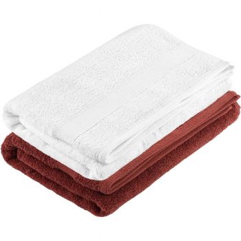 Набір махрових рушників Ardesto SuperSoft, теракота, білий 70х140см (ART2270RT_ART2270PB) | Фото 1