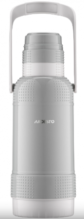 Термос ARDESTO Gemini Gourmet 3200 мл, пластик, скляна колба, сірий (AR2632GRE) | Фото 3