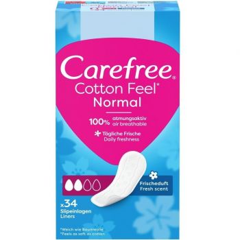 Щоденні гігієнічні прокладки CAREFREE with Cotton extract fresh (8002110312365) | Фото 1
