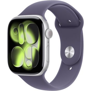Смартгодинник APPLE Watch Series 11 GPS 46mm Silver Aluminium Case with Purple Fog Sport Band - M/L (MEVA4RK/A) Смартгодинник APPLE Watch Series 11 GPS 46mm Silver Aluminium Case with Purple Fog Sport Band - M/L (MEVA4RK/A) | Фото 1