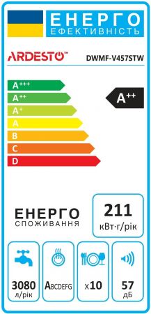 Посудомийна машина ARDESTO DWMF-V457STW Посудомийна машина ARDESTO DWMF-V457STW | Фото 8
