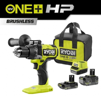 Шурупокрут-дриль ударний акумуляторний Ryobi ONE+HP RPD18X-242S 18В, 2А·ч, 4А·ч (5133005283) | Фото 5