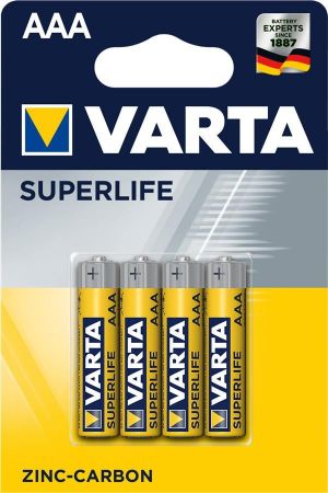 VARTA SUPERLIFE AAA BLI 4 ZINC-CARBON (02003101414) | Фото 1