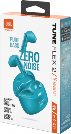 Навушники JBL Tune Flex 2 Blue (JBLTFLEX2TQE) Навушники JBL Tune Flex 2 Blue (JBLTFLEX2TQE) | Фото 5