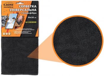Рушник Lavita мікрофібра 30х30см, Чорна (LA_1503030) | Фото 2