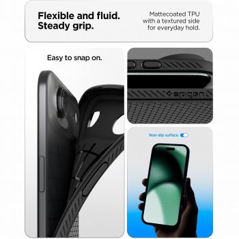 Чохол Spigen для APPLE iPhone Air Liquid Air Matte Black (ACS10302) | Фото 13