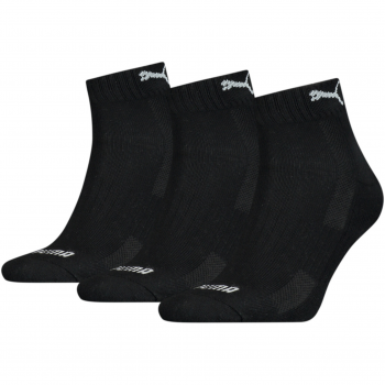 Шкарпетки Puma Cushioned Quarter 3P Unisex 35-38 3 пари чорні (907943-01) | Фото 1
