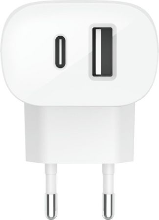 Зарядний пристрій BELKIN 37Вт USB-C PD PPS 25Вт, USB-A 12Вт, White (WCB007VFWH) Зарядний пристрій BELKIN 37Вт USB-C PD PPS 25Вт, USB-A 12Вт, White (WCB007VFWH) | Фото 6