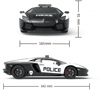Автомобіль KS Drive на р/к Lamborghini Aventador Police (1:14, 2.4Ghz) (114GLPCWB) Автомобіль KS Drive на р/к Lamborghini Aventador Police (1:14, 2.4Ghz) (114GLPCWB) | Фото 10