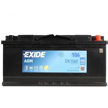 Автомобільний акумулятор Exide 106Ah-12v AGM, R+, EN950 (52371370480) | Фото 1
