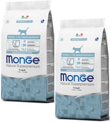 Monge cat monoprotein kitten з фореллю, 400 г (8009470005470) | Фото 2