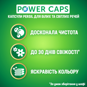 Капсули для прання Persil Power Caps Universal Deep Clean 35 шт Капсули для прання Persil Power Caps Universal Deep Clean 35 шт | Фото 2
