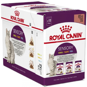 Упаковка вологого корму для котів Royal Canin Sensory Multipack 12х85г | Фото 1