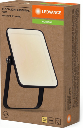 Прожектор LEDVANCE essential 10Вт, 900Лм, 3000K, чорний (4058075767911) Купить садово-парковое освещение Прожектор LEDVANCE essential 10Вт, 900Лм, 3000K, чорний (4058075767911) | Фото 4