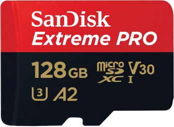 Карта пам`яті SANDISK microSDXC 128GB C10 UHS-I U3 Extreme Pro V30 + SD адаптер (SDSQXCD-128G-GN6MA) | Фото 2