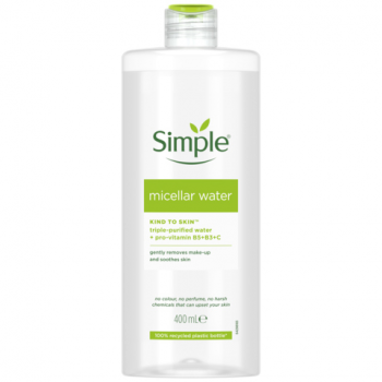 Міцелярна вода Simple Micellar Water Vitamin B3+C 400 мл (8710908371509) | Фото 1