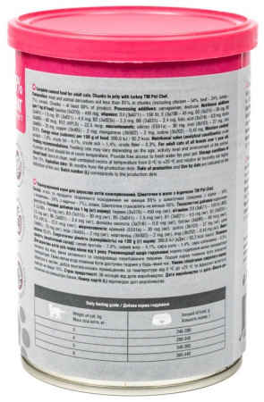 Вологий корм для котів Pet Chef з Індичкою 415 г (4820255193595) | Фото 6