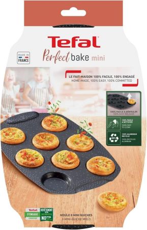 Деко TEFAL PerfectBake, 8 форм, круглий, 21х29см, коричневий (J5734902) Деко TEFAL PerfectBake, 8 форм, круглий, 21х29см, коричневий (J5734902) | Фото 9