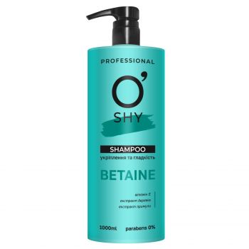 Шампунь для волосся O'shy Betaine укріплення та гладкість 1000 мл (4820263234938) Купить шампунь для волос Шампунь для волосся O'shy Betaine укріплення та гладкість 1000 мл (4820263234938) | Фото 1