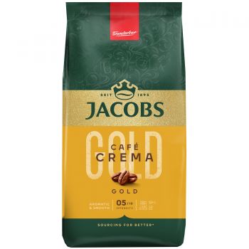 Кава Jacobs зерна Crema Gold, 1000гр, купаж арабіка /робуста (8711000539217) | Фото 1