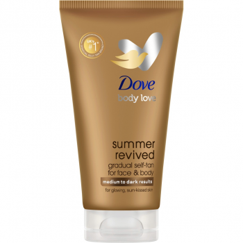 Крем-лосьйон автозасмага DOVE Summer Revived від середнього до темного 75 мл (8720181386008) | Фото 1