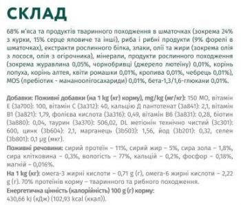 Вологий повнораціонний корм Optimeal для дорослих котів 4*85г | Фото 15
