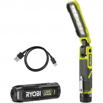 Ліхтар інспекційний акумуляторний Ryobi USB Lithium RLI4-120G, 4В, 2А·год (5133006225) | Фото 1