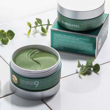 Патчі Medi-Peel заспокійливі з комплексом пептидами Peel Hyaluron Cica Peptide 9 Ampoule Eye Patch | Фото 5