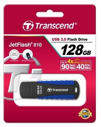 Накопичувач USB 3.0 TRANSCEND JetFlash 810 128GB (TS128GJF810) Накопичувач USB 3.0 TRANSCEND JetFlash 810 128GB (TS128GJF810) | Фото 2