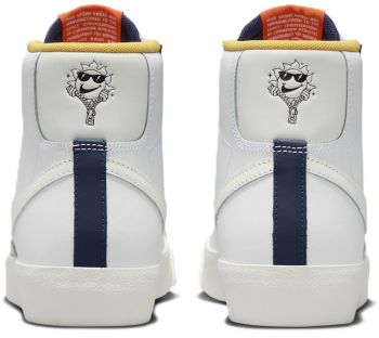 Кеди високі чоловічі Nike Blazer Mid 77 Bg FN6966-100 40 (7Y US) білі (196609331031) | Фото 7