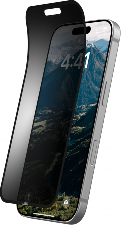 Захисна плівка анти-шпигун UAG для Apple iPhone 16 Pro, Removable Privacy, Glass - Tint (14436811NA) Захисна плівка анти-шпигун UAG для Apple iPhone 16 Pro, Removable Privacy, Glass - Tint (14436811NA) | Фото 3