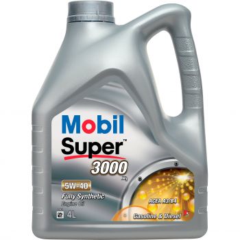 Олива моторна Mobil Super 3000 X1 5W-40 API SN/SM, 4л (411056) | Фото 1