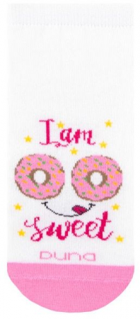 Шкарпетки дитячі Duna 38-40 1 пара біло-рожеві з принтом (4823094648790) | Фото 6