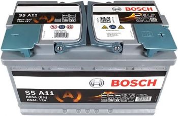 Автомобільний акумулятор Bosch 80Ah-12v AGM (S5A11), R+, EN800 (52371042565) (0092S5A110) | Фото 4