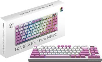 Ігрова клавіатура MSI FORGE GK600 TKL WIRELESS VIOLET Ukr (S11-43UAQ01-HH9) Ігрова клавіатура MSI FORGE GK600 TKL WIRELESS VIOLET Ukr (S11-43UAQ01-HH9) | Фото 2