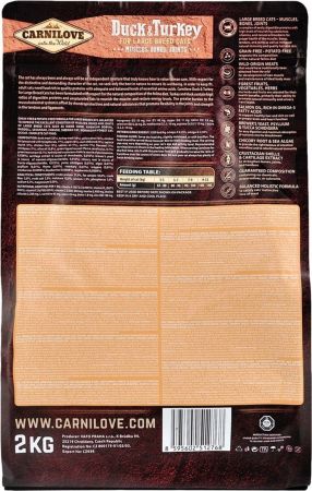 Сухий корм для дорослих кішок великих порід Carnilove Cat Duck & Turkey Large Breed 2 кг (8595602512768) Сухий корм для дорослих кішок великих порід Carnilove Cat Duck & Turkey Large Breed 2 кг (8595602512768) | Фото 3