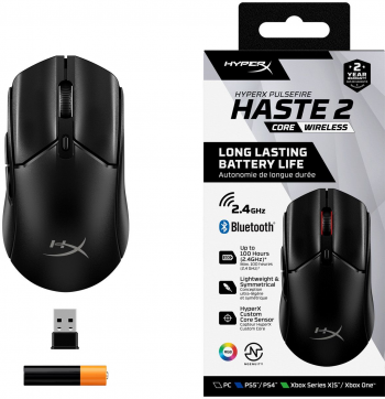 Ігрова миша HyperX Pulsefire Haste 2 Core Wireless Black (8R2E6AA) Купить мышь Ігрова миша HyperX Pulsefire Haste 2 Core Wireless Black (8R2E6AA) | Фото 2