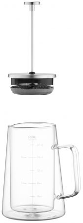 ARDESTO BLACK MARS з пoдвійними стінками, 600 мл, нержавіюча сталь, скло (AR1906DW) | Фото 6