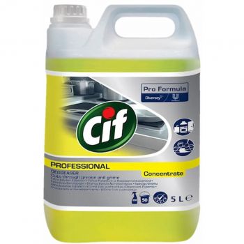 Купить средство для уборки Засіб для чищення жиру та пригару на кухні Cif Professional концентрат 5л (7615400174058) | Фото 1
