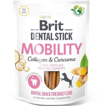 Ласощі для собак Brit Dental Stick Mobility для суглобів колаген та куркума 7 шт 251г(8595602564361) | Фото 1