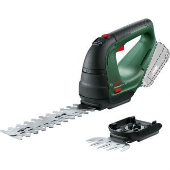 Ножиці для трави Bosch AdvancedShear 18В-10 + насадка кущоріз без АКБ та ЗП (0.600.857.001) | Фото 1