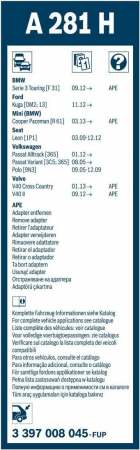 Щітка склоочисника Bosch A281H безкаркасна для заднього скла 280мм (3 397 008 045) (465224) | Фото 4