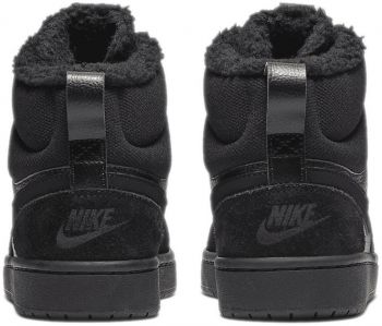 Черевики для хлопчика  Nike Court Borough Mid 2 Boot Bg CQ4023-001 37.5 (5Y US) чорні (193154233728) | Фото 5