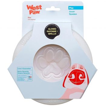 Іграшка для собак West Paw Zisc Small Зіск фрісбі маленька, світиться 17см (ZG029GLO) | Фото 1