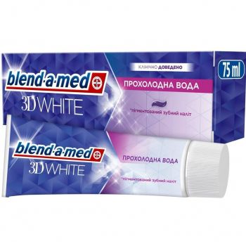 Зубна паста Blend-a-med 3D White Прохолода води 75мл (8006540793138) | Фото 1