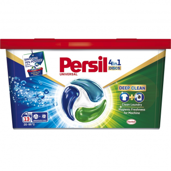 Купить стиральное средство Капсули для прання Persil 4in1 Discs Universal Deep Clean 13 шт (9000101800074) | Фото 1