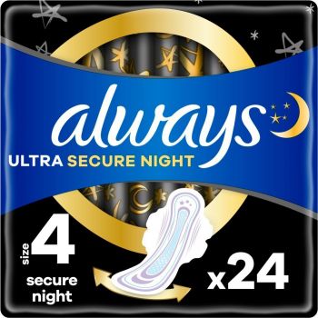 Купить средство женской гигиены Гігієнічні прокладки ALWAYS Ultra Secure Night 24 шт | Фото 1