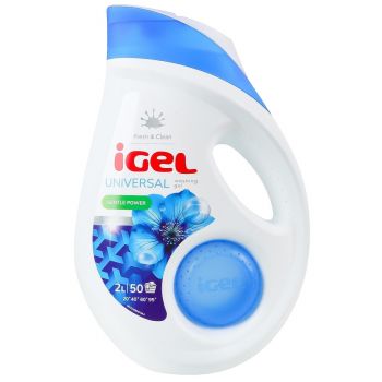Купить стиральное средство Гель для прання iGel Universal з ароматом свіжості 2л (5999577880076) | Фото 4