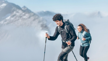 Флісова кофта чоловіча для гірського туризму Quechua MH100 8670150 2XL сіро-блакитна Флісова кофта чоловіча для гірського туризму Quechua MH100 8670150 2XL сіро-блакитна | Фото 6